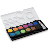 Artikelbild 1 für LAMY aquaplus schwarz Wasserfarbkasten 12 Farben, Artikelnummer 528949