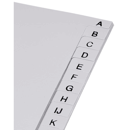 Artikelbild 6 für Exacompta Ordnerregister DIN A5 Halbformat A-Z grau 24-teilig, 1 Satz, Artikelnummer 386393