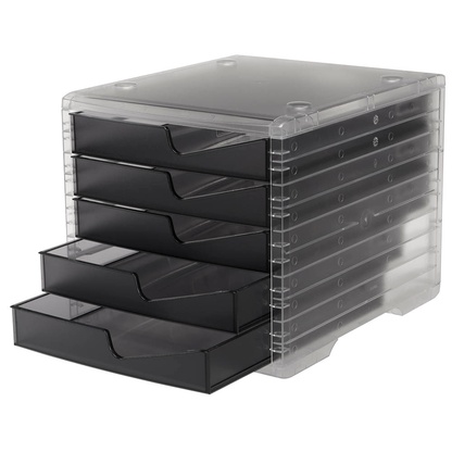 Artikelbild 4 für styro Schubladenbox styroswingbox light anthrazit 275-8430.924, DIN A4 mit 5 Schubladen, 1 St., Artikelnummer 821742