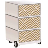 Artikelbild 1 für PAPERFLOW easyBox Classic Chic Rollcontainer weiß, bunt 60107 4 Auszüge 39,0 x 43,6 x 64,2 cm, Artikelnummer 214928