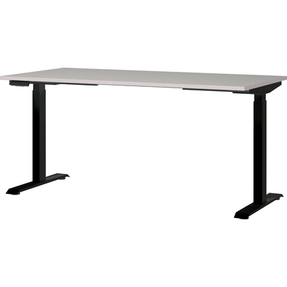 Artikelbild für GERMANIA Bedano höhenverstellbarer Schreibtisch kaschmir rechteckig, T-Fuß-Gestell schwarz 160,0 x 80,0 cm, Artikelnummer 389177