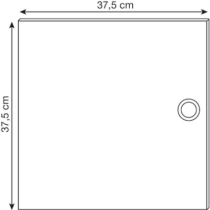 Artikelbild 2 für viasit System4 Tür anthrazit 37,5 cm, Artikelnummer 136059