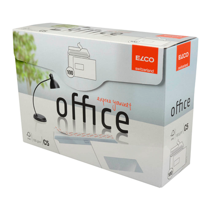 Artikelbild 3 für ELCO Briefumschläge Office DIN C5 mit Fenster hochweiß haftklebend 100 St., Artikelnummer 359260