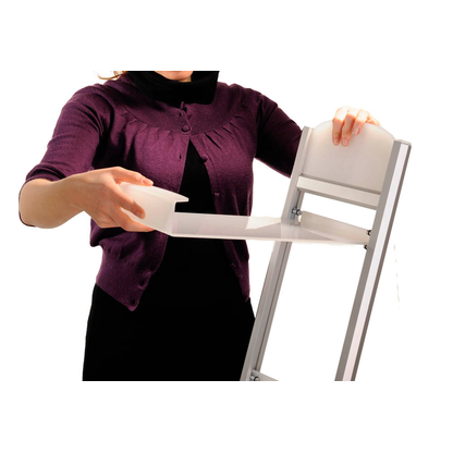 Artikelbild 3 für update displays Prospektständer Rapid silber DIN A4 2 Fächer 26,5 x 35,0 x 100,0 cm, 1 St., Artikelnummer 216956