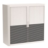 Artikelbild 1 für PAPERFLOW easyOffice Black & White Rollladenschrank 62336 2 Fachböden 110,0 x 41,5 x 104,0 cm, Artikelnummer 209904
