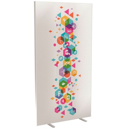 Artikelbild für PAPERFLOW Trennwand easyScreen Business, 62135 bunt 94,0 x 173,4 cm, 1 St., Artikelnummer 206027