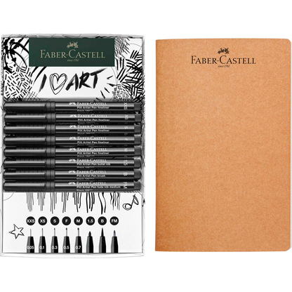 Artikelbild 2 für FABER-CASTELL Pitt Artist Pen Handlettering-Set schwarz, 1 Set, Artikelnummer 278347