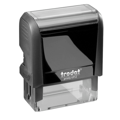 Artikelbild 2 für trodat Textstempel, individualisierbar printy 4912 selbstfärbend schwarz Logo möglich, 1 St. - Direkt online personalisieren, Artikelnummer 640571