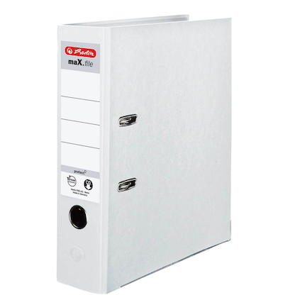 Artikelbild für herlitz maX.file protect Ordner weiß Kunststoff 8,0 cm DIN A4, 1 St., Artikelnummer 138578
