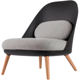 Artikelbild 1 für meet powered by PAPERFLOW Sessel COCOON schwarz buche Kunststoff 70,0 x 65,5 x 75,5 cm, 1 St., Artikelnummer 139711