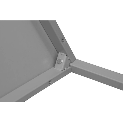 Artikelbild 2 für Gürkan Mehrzwecktisch grau Trapezform, Vierkantrohr grau, 160,0 x 80,0 x 75,0 cm, Artikelnummer 824526