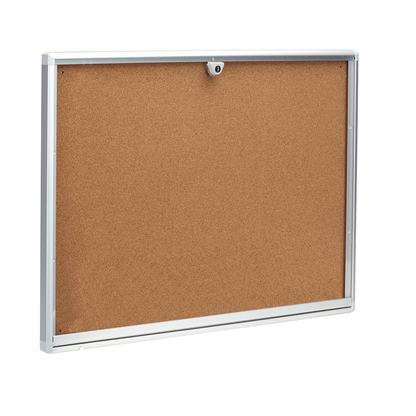Artikelbild 4 für Showdown® Displays Schaukasten Economy XS Kork silber 4x DIN A4 49,1 x 2,6 x 65,5 cm, 1 St., Artikelnummer 361915