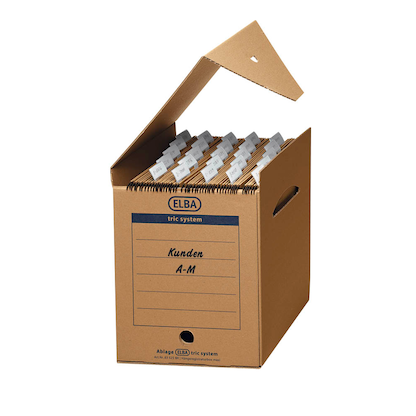 Artikelbild für ELBA Archivboxen tric system braun 24,0 x 34,1 x 31,5 cm, 6 St., Artikelnummer 748640