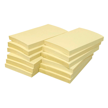 Artikelbild für inFO Recycling Haftnotizen 5655-11BOX gelb, 12 Blöcke, Artikelnummer 883381