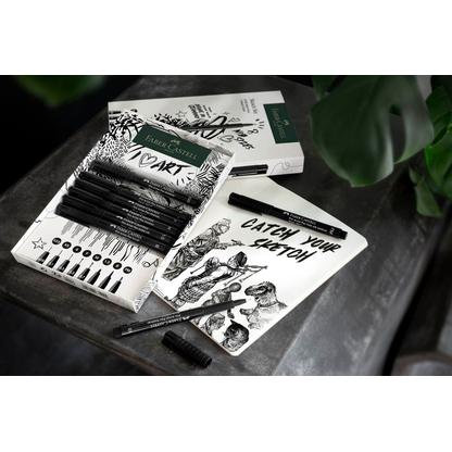 Artikelbild 6 für FABER-CASTELL Pitt Artist Pen Handlettering-Set schwarz, 1 Set, Artikelnummer 278347