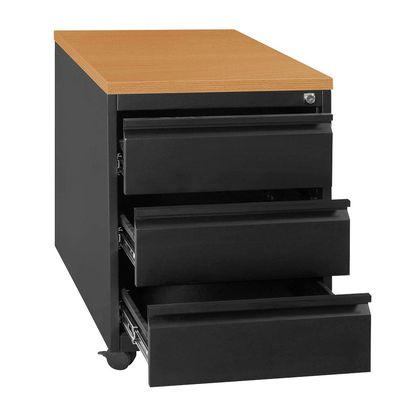 Artikelbild 2 für Gürkan Rollcontainer schwarz, buche 3 Auszüge 46,0 x 60,0 x 62,0 cm, Artikelnummer 564219