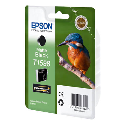 Artikelbild 2 für EPSON T1598 (Eisvogel) matt schwarz Druckerpatrone, Artikelnummer 839654