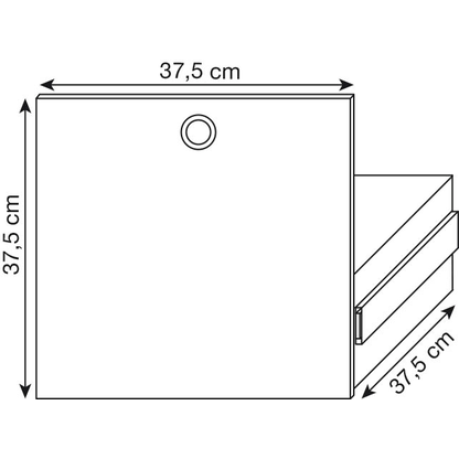 Artikelbild 2 für viasit System4 Schublade schwarz 37,5 x 37,5 x 37,5 cm, Artikelnummer 214783