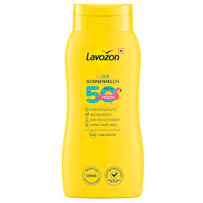 Artikelbild für Lavozon LSF 50 Hoch Kids Sonnenmilch 50 ml, Artikelnummer 561957