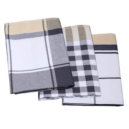 Artikelbild 4 für Dyckhoff Geschirrtücher Karo grau 50 x 70 cm, 3 St., Artikelnummer 500183