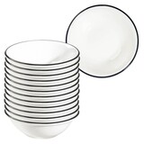 Artikelbild 1 für ID Fine Schalen Modest Black Lona weiß Ø 16,0 cm, 12 St., Artikelnummer 633962
