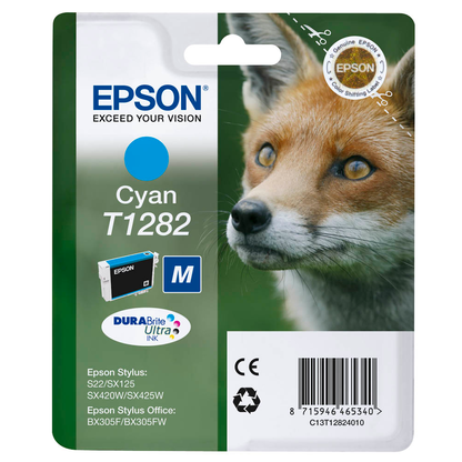 Artikelbild für EPSON T1282M (Fuchs) cyan Druckerpatrone, Artikelnummer 545392
