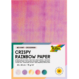 Artikelbild 1 für folia Tonpapier Crispy Rainbow Paper farbsortiert 75 g/qm 10 Blatt, Artikelnummer 287454