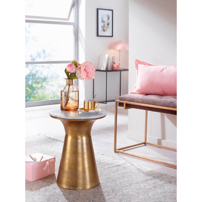 Artikelbild 4 für WOHNLING Beistelltisch rund Marmor weiß, marmor 35,0 x 35,0 x 45,0 cm, 1 St., Artikelnummer 166258