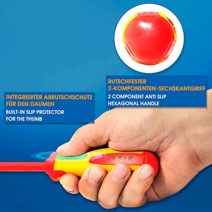 Artikelbild 7 für S&R Schraubenausdreher-Set VDE Elektriker 250.681.307 PH 0 75mm, PH 1 75mm, PH2 100mm, SL 3,0 80mm, SL 5,5 125mm, SL 6,5 150mm, Artikelnummer 390338