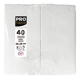 Artikelbild 1 für PROnappe Servietten weiß 2-lagig 38,0 x 38,0 cm, 40 St., Artikelnummer 634689