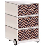 Artikelbild 1 für PAPERFLOW easyBox Classic Chic Rollcontainer weiß, bunt 62391 4 Auszüge 39,0 x 43,6 x 64,2 cm, Artikelnummer 215457