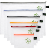 Artikelbild 1 für FolderSys Reißverschlussbeutel je 1x A6, B6, A5, B5, A4, B4 transparent/farbsortiert 0,20 mm, 1 Set, Artikelnummer 592653