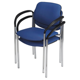 Artikelbild 1 für Nowy Styl Besucherstühle Styl blau Leder, 2 St., Artikelnummer 485884