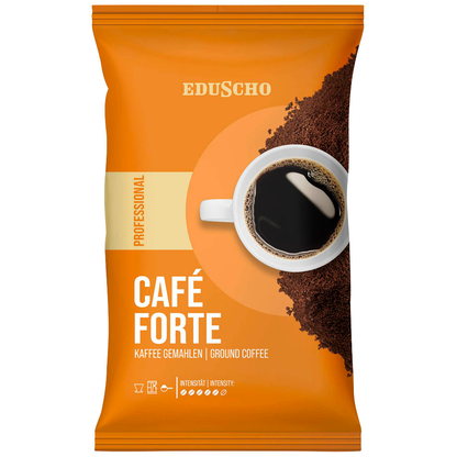 Artikelbild für EDUSCHO PROFESSIONAL FORTE Kaffee, gemahlen, Arabica- und Robustabohnen kräftig, 500,0 g, Artikelnummer 116457