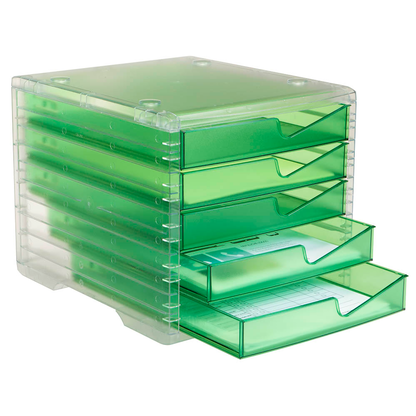 Artikelbild 4 für styro Schubladenbox styroswingbox light gecko 275-8430.25124, DIN A4 mit 5 Schubladen, 1 St., Artikelnummer 821864