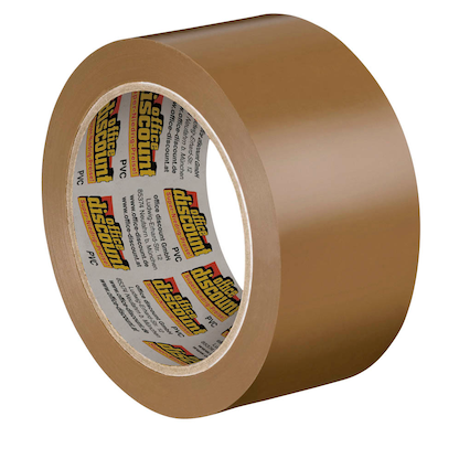 Artikelbild für office discount Packband braun 50,0 mm x 66,0 m 1 Rolle, Artikelnummer 703397