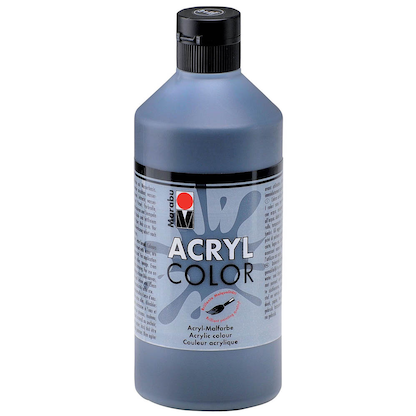 Artikelbild für Marabu 073 Acrylfarbe schwarz 500,0 ml, 1 St., Artikelnummer 370781