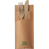 Artikelbild 1 für PAPSTAR Bestecktaschen braun 8,5 x 20,0 cm, 520 St., Artikelnummer 829164