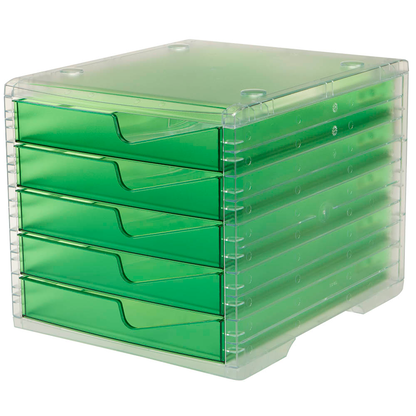 Artikelbild 3 für styro Schubladenbox styroswingbox light gecko 275-8430.25124, DIN A4 mit 5 Schubladen, 1 St., Artikelnummer 821864