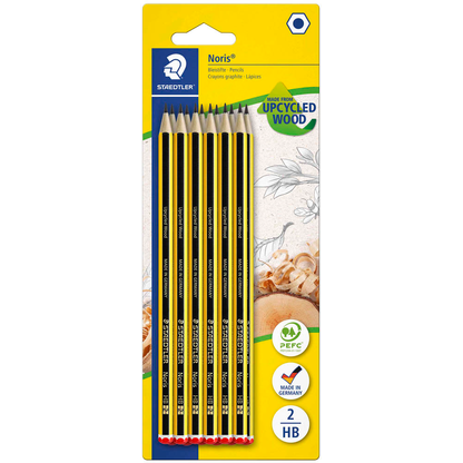 Artikelbild 5 für STAEDTLER Noris 120 Bleistifte HB schwarz/gelb, 12 St., Artikelnummer 491084