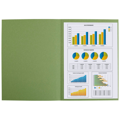 Artikelbild 3 für FALKEN Aktendeckel DIN A4 grün, 100 St., Artikelnummer 950204