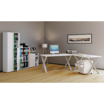 Artikelbild 4 für VCM my office Aktenschrank XL Lona, 913933 weiß 2 Fachböden 70,0 x 39,0 x 110,0 cm, Artikelnummer 857122