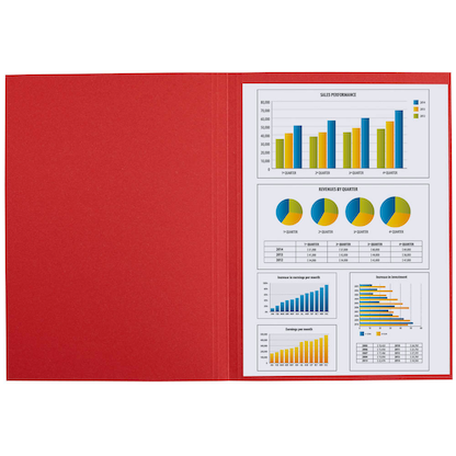 Artikelbild 3 für FALKEN Aktendeckel DIN A4 rot, 100 St., Artikelnummer 950212