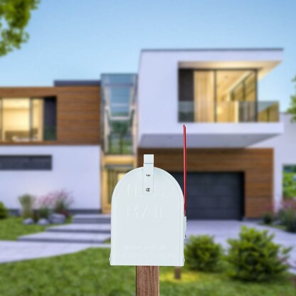 Artikelbild 6 für relaxdays Zeitungsrolle US Mail 10028065_49 weiß mit Zeitungsfach, Artikelnummer 521033