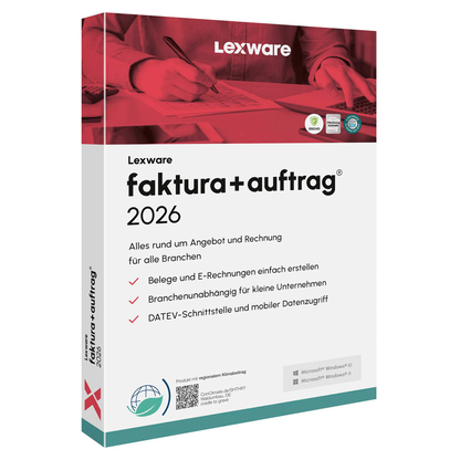 Artikelbild für LEXWARE Faktura+Auftrag 2026 Software Vollversion (PKC), Artikelnummer 716609