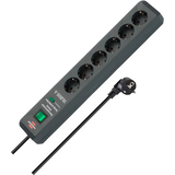 Artikelbild 1 für brennenstuhl Secure-Tec 6-fach Steckdosenleiste mit Überspannungsschutz 2,0 m grau, Artikelnummer 734127