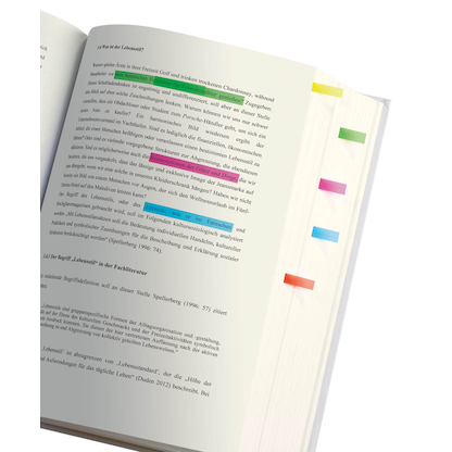 Artikelbild 2 für SIGEL TRANSPARENT Haftmarker farbsortiert 10x 40 Streifen, Artikelnummer 144964