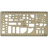 Artikelbild 1 für KOH-I-NOOR Zeichenschablone Sanitärtechnik transparent, Artikelnummer 371011