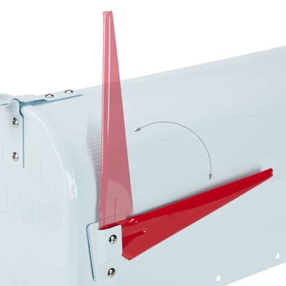 Artikelbild 7 für relaxdays Zeitungsrolle US Mail 10028065_49 weiß mit Zeitungsfach, Artikelnummer 521033