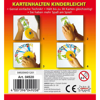 Artikelbild 2 für AMIGO gelb Spielkartenhalter, 1 St., Artikelnummer 968632